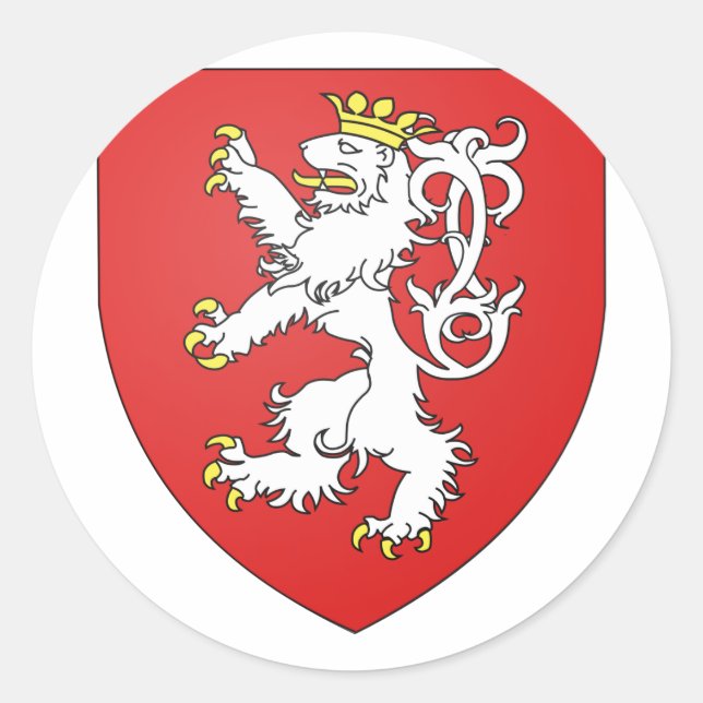 Sticker Rond Bohème, tchèque (Devant)