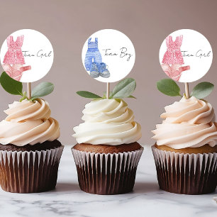 Sticker Rond Bohemian Baby Clothes Team Girl Genre révéler