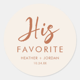 Sticker Rond Boho Dessert Sa Boîte De Mariages Préférée