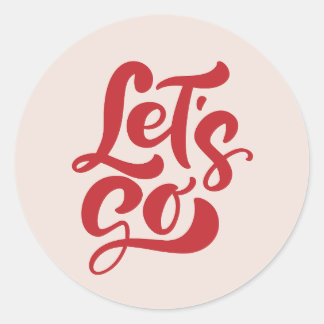 Sticker Rond Boho Let's Go Bullet Journal