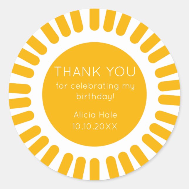 Sticker Rond Boho Sun (Devant)