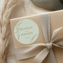 Boho vert Sage clair Mariage perlé trempé