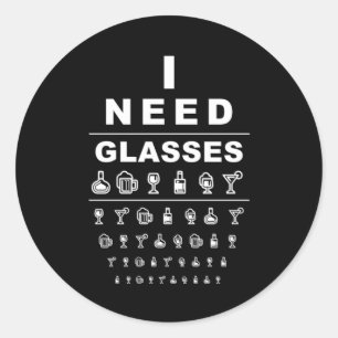 Sticker Rond Boire alcoolique ivre Boire de la barre de mixolog