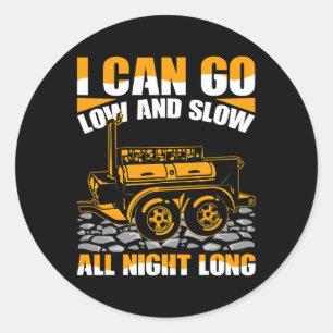 Sticker Rond Boire Bière Fumée Grill Viande Pitmaster Bbq Fumer