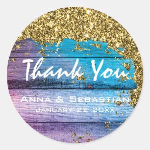 Sticker Rond *~* Bois Générique AP49 Parties scintillant Patiné