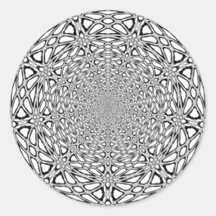 Sticker Rond Bois laser