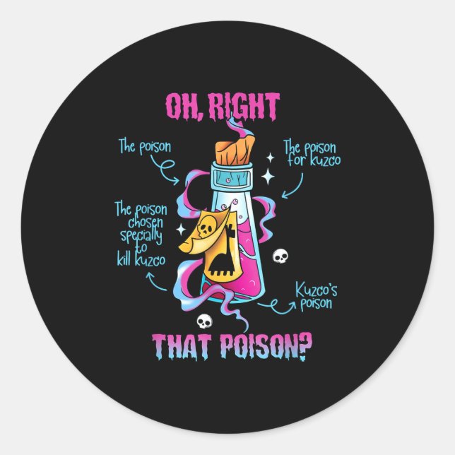 Sticker Rond Bois-moi oh juste que c'est Ison-llama drôle vinta (Devant)