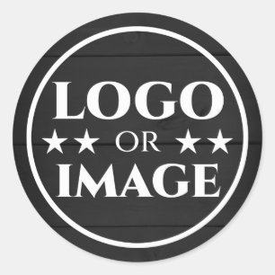 Sticker Rond Bois Noir Bois Bois Bois Bois Bois Bois Logo Modèl
