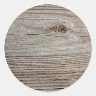 Sticker Rond Bois vieilli