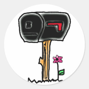 Sticker Rond boîte aux lettres