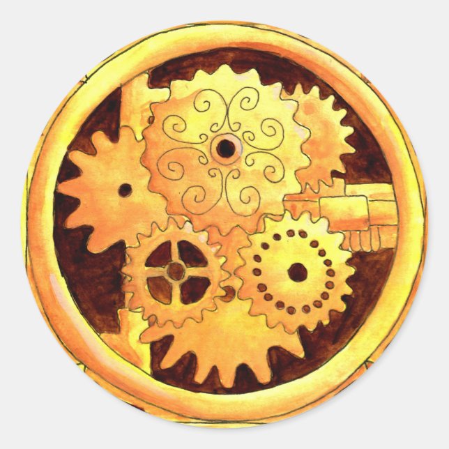 Sticker Rond Boîte de vitesses1 (Devant)