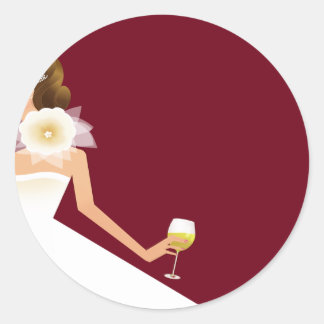 Sticker Rond Boîtier enveloppe bourguignonne