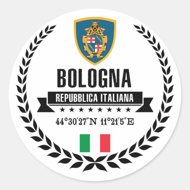 Sticker Rond Bologne (Devant)