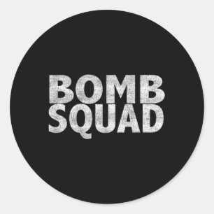 Sticker Rond Bomb Squad Eod
