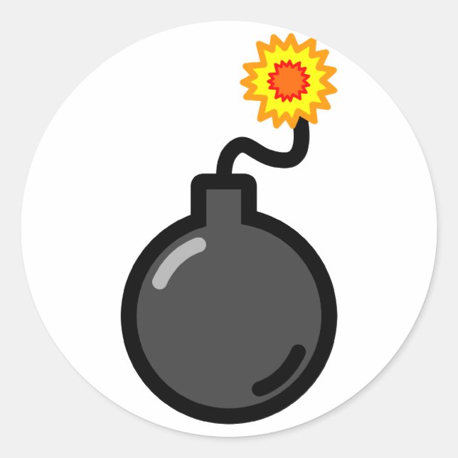 Sticker Rond Bombe ! (Devant)