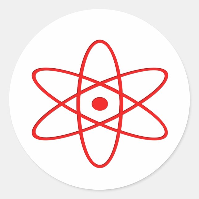 Sticker Rond Bombe atomique (Devant)