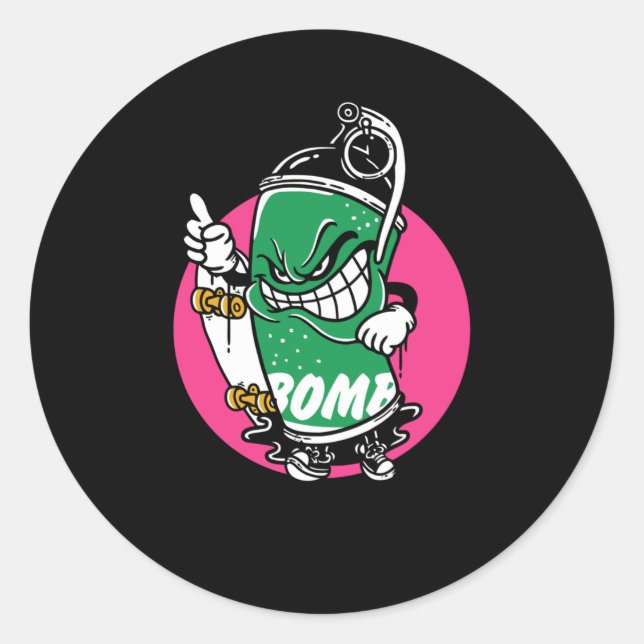 Sticker Rond Bomber (Devant)