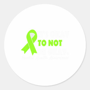 Sticker Rond Bon À Ne Pas Être Bon Ribbon Sensibilisation À La