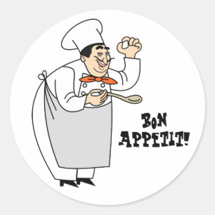 Sticker Rond bon apppetit