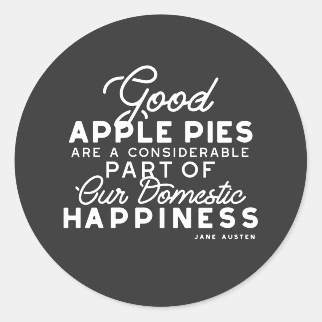 Sticker Rond Bon devis Apple Pies (Devant)