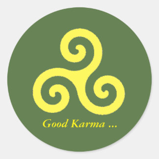 Sticker Rond Bon Karma