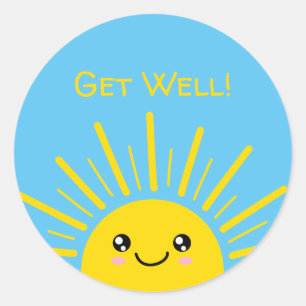 Sticker Rond Bon rétablissement