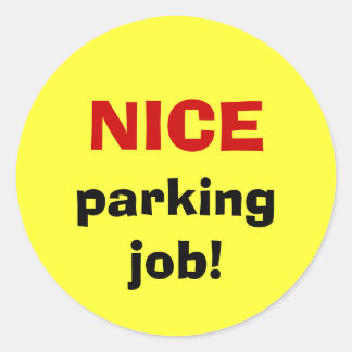 Sticker Rond BON stationnement !