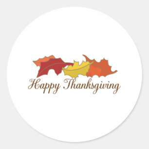 Sticker Rond Bon thanksgiving