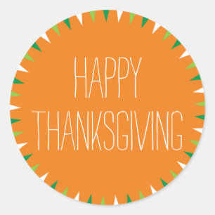 Sticker rond bon thanksgiving