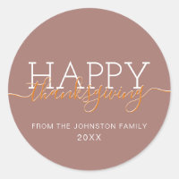 Bon thanksgiving brun clair