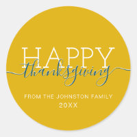 Bon thanksgiving jaune moutarde