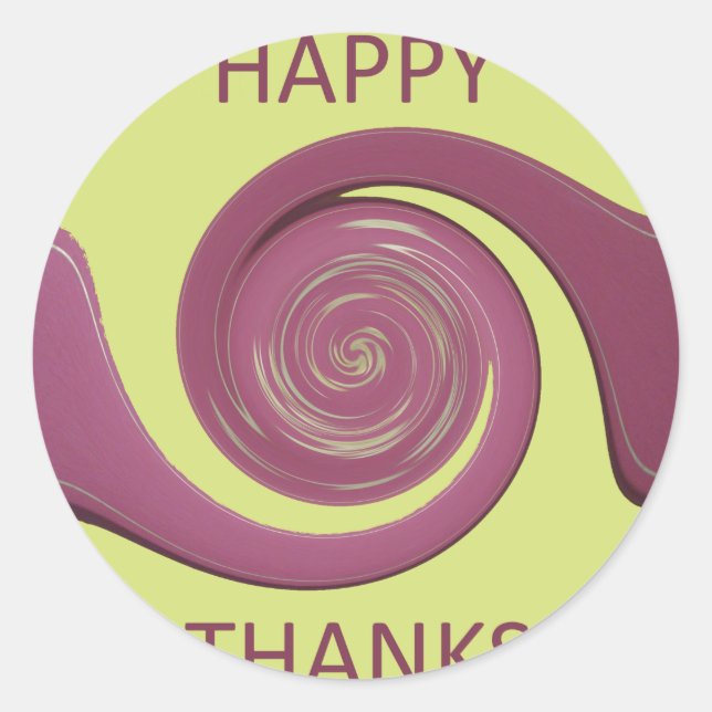 Sticker Rond Bon thanksgiving Jovely Extraordinaire Text Art De (Devant)