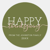 Bon thanksgiving vert olive