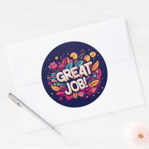 Sticker Rond Bon travail