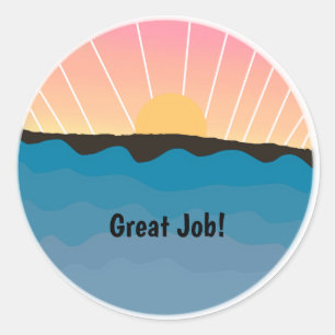 Sticker Rond Bon travail