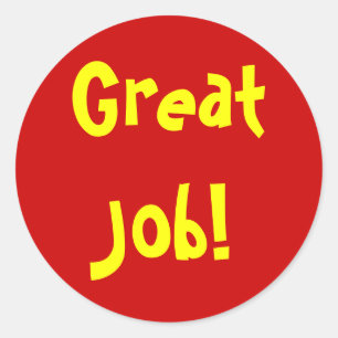 Sticker Rond Bon Travail !