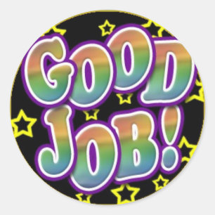 Sticker Rond Bon travail