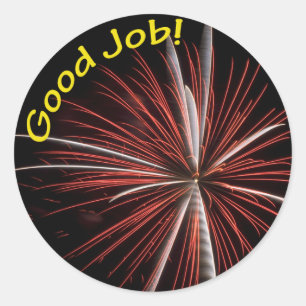 Sticker Rond Bon Travail !