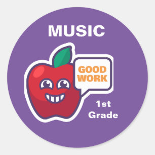 Sticker Rond Bon Travail ! Personnaliser de l'autocollant du Pr