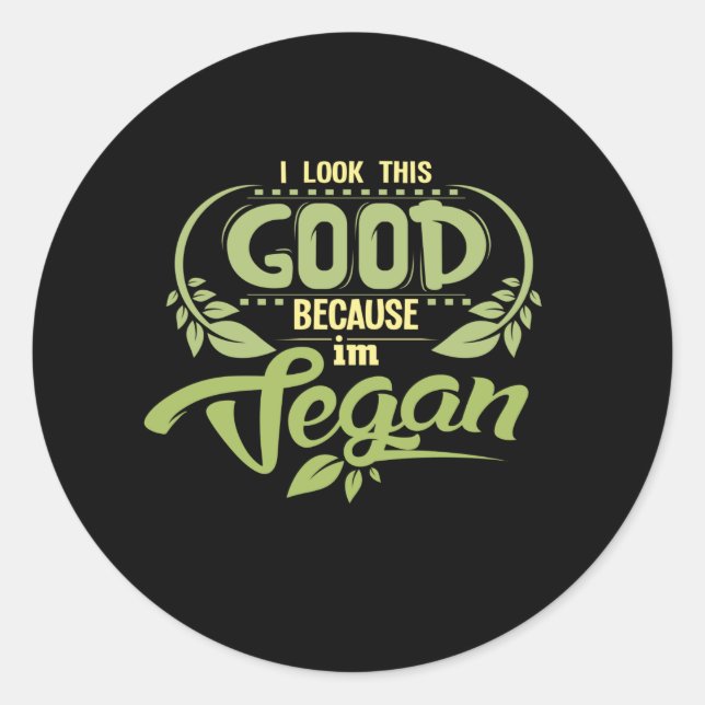 Sticker Rond Bon Vegan (Devant)
