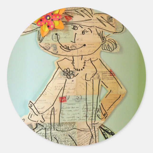 Sticker Rond Bon Voyage ! (Devant)