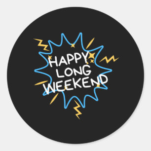 Sticker Rond Bon week-end