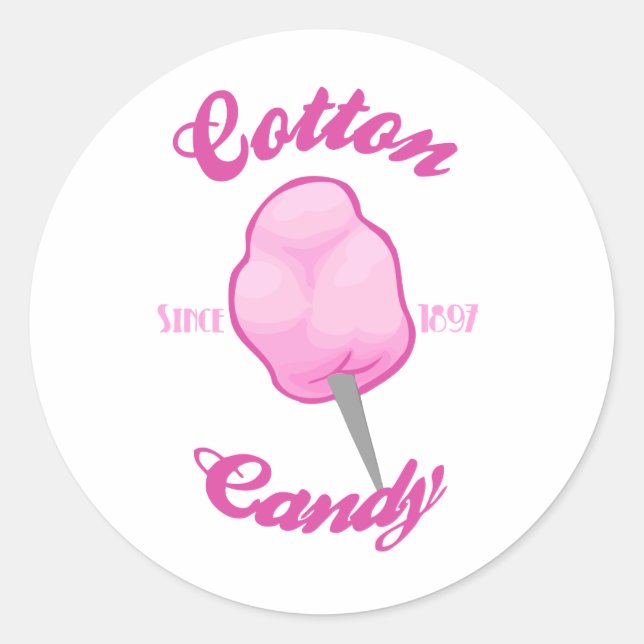 Sticker Rond Bonbons en coton (Devant)
