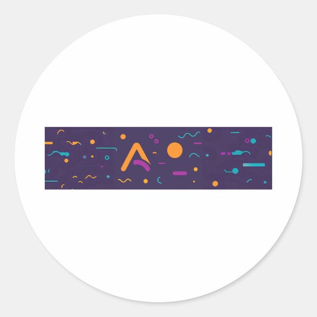 Sticker Rond Bonjour (Devant)