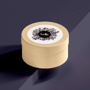 Sticker Rond Bonjour automne