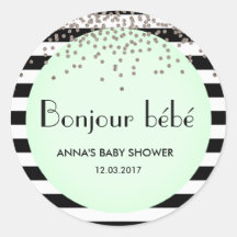 Bonjour bebe baby shower d'inspiration française a