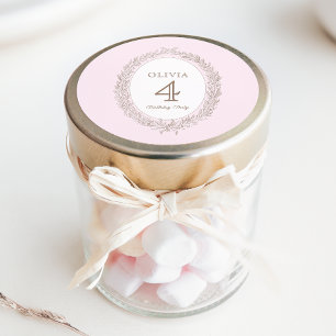 Sticker Rond Bonjour Bebe Pâtisserie Française Anniversaire Fêt