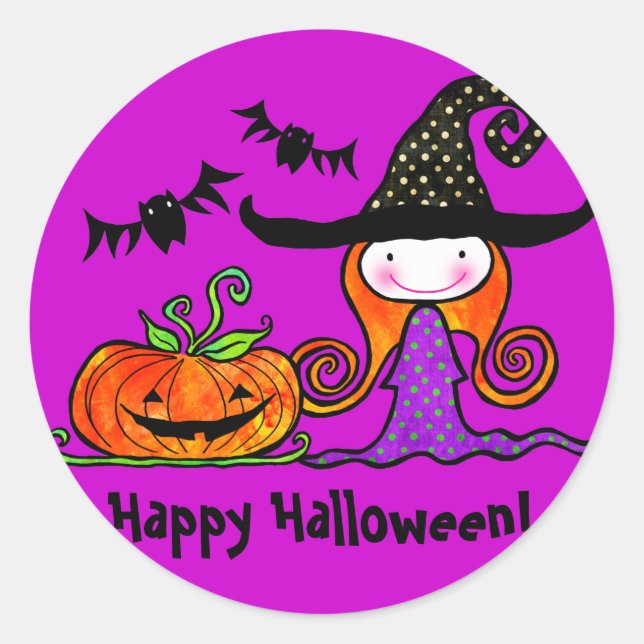 Sticker Rond Bonjour Winnie ! (Devant)