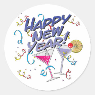 Sticker Rond Bonne année