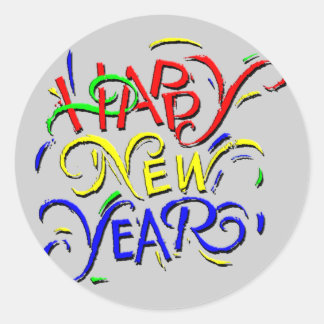 Sticker Rond Bonne année